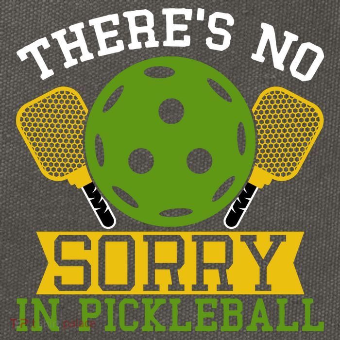 There's No Sorry In Pickleball Gift For Pickleball Team Cotton Canvas Backpack