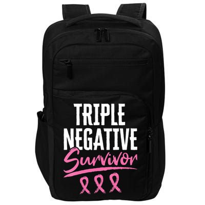 Triple Negative Survivor Breast Cancer Awareness TNBC Impact Tech Backpack