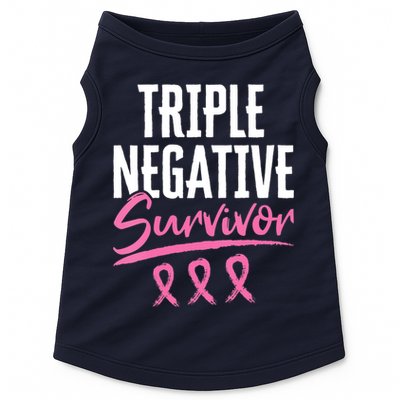 Triple Negative Survivor Breast Cancer Awareness TNBC Doggie Tank