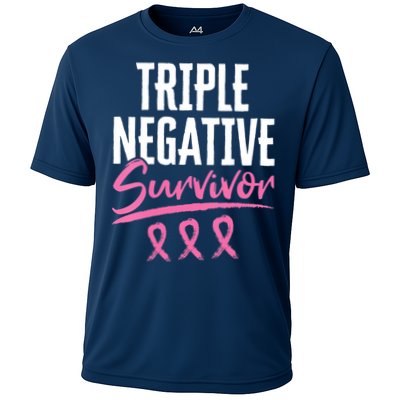 Triple Negative Survivor Breast Cancer Awareness TNBC Performance Shirt