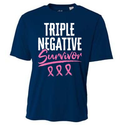 Triple Negative Survivor Breast Cancer Awareness TNBC Cooling Performance Crew T-Shirt