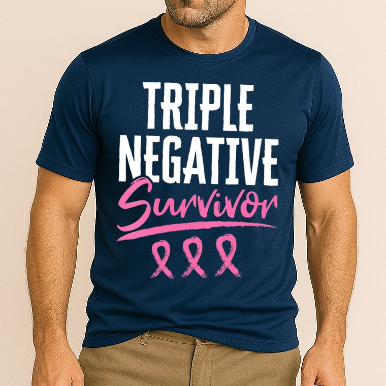 Triple Negative Survivor Breast Cancer Awareness TNBC Cooling Performance Crew T-Shirt