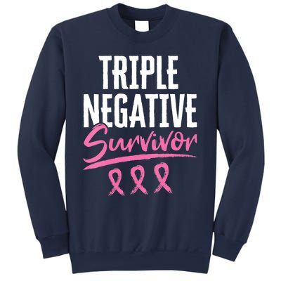 Triple Negative Survivor Breast Cancer Awareness TNBC Sweatshirt