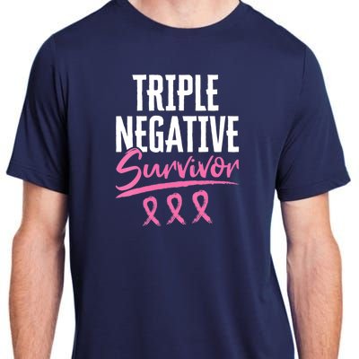 Triple Negative Survivor Breast Cancer Awareness TNBC Adult ChromaSoft Performance T-Shirt