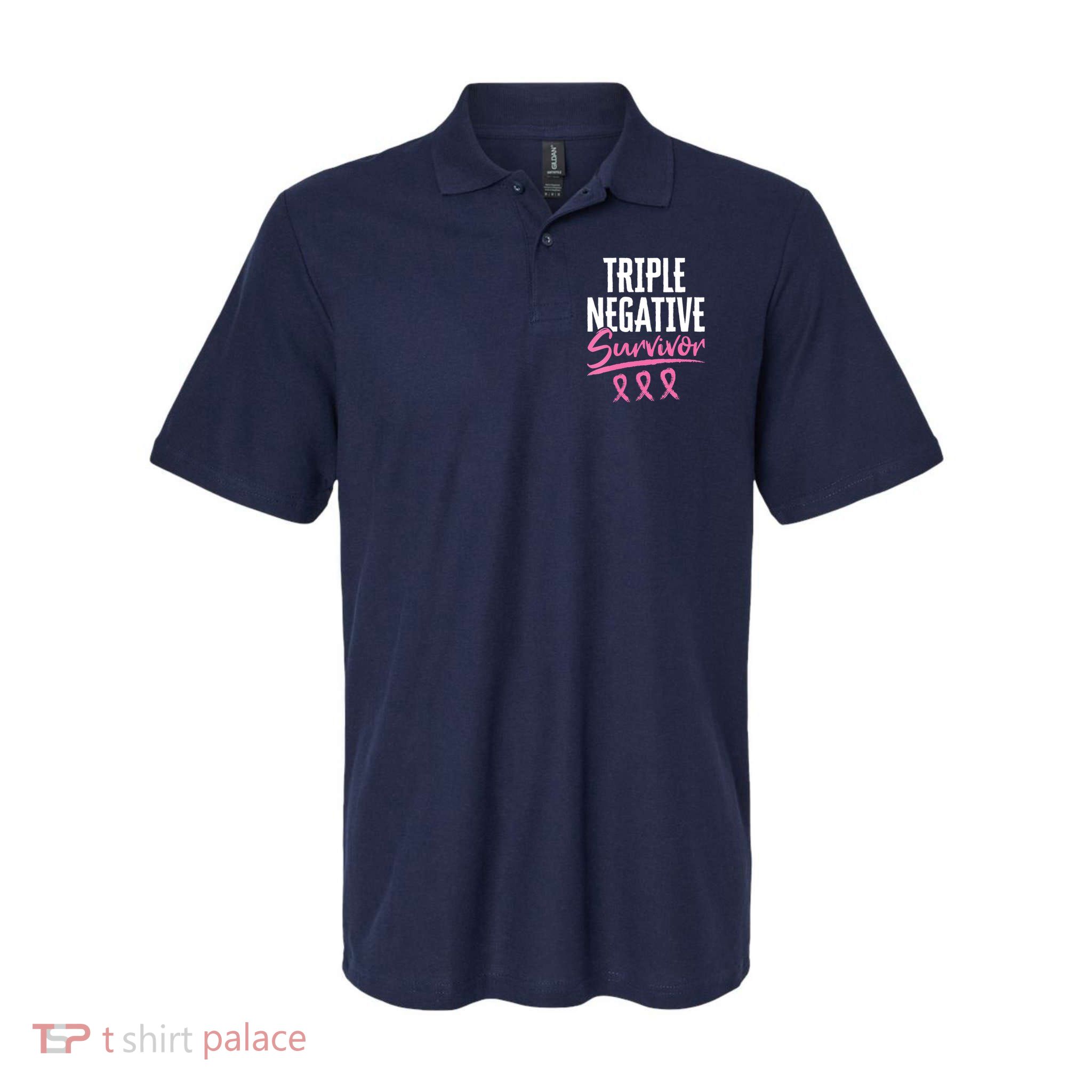 Triple Negative Survivor Breast Cancer Awareness TNBC Polo