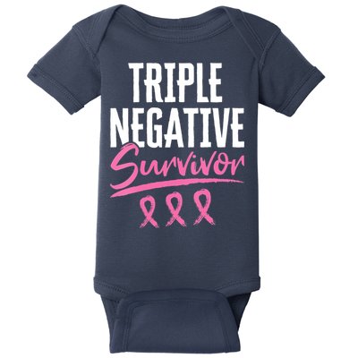 Triple Negative Survivor Breast Cancer Awareness TNBC Baby Bodysuit