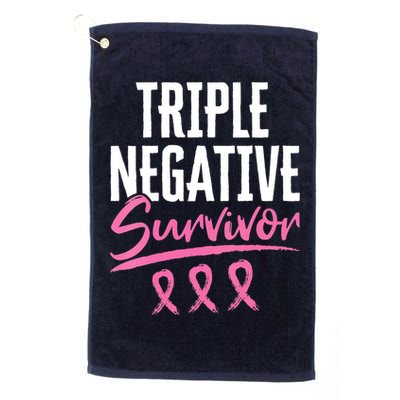 Triple Negative Survivor Breast Cancer Awareness TNBC Golf Towel