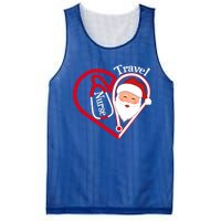 Travel Nurse Stethoscope Heart Santa Claus Christmas Nursing Gift Mesh Reversible Basketball Jersey Tank