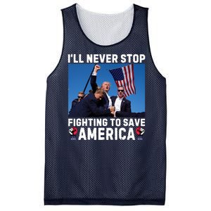 Trump Never Stop Fighting To Save America Shot Assassination Attempt 2024 Mesh Reversible Basketball Jersey Tank