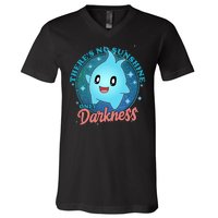 Theres No Sunshine Only Darkness V-Neck T-Shirt