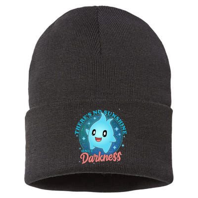 Theres No Sunshine Only Darkness Sustainable Knit Beanie