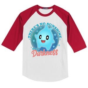 Theres No Sunshine Only Darkness Kids Colorblock Raglan Jersey