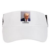 Trump Never Surrender Mug Shot Adult Drive Performance Visor