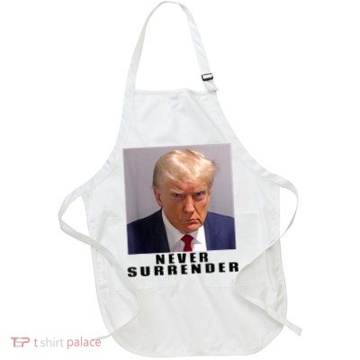 Trump never surrender Donald Trump Mugshot 2024 Apron
