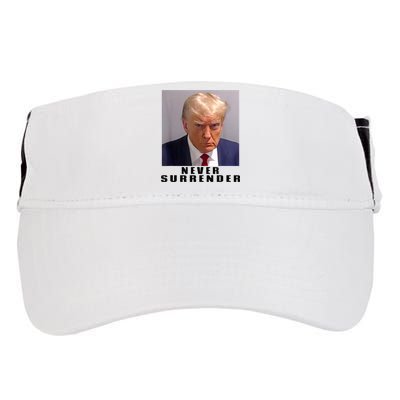 Trump never surrender Donald Trump Mugshot 2024 Adult Drive Performance Visor