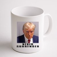 Trump never surrender Donald Trump Mugshot 2024 Coffee Mug