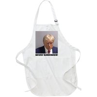 Trump never surrender Donald Trump Mugshot 2024 Full-Length Apron With Pockets