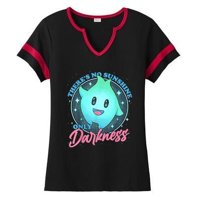 Theres No Sunshine Only Darkness Ladies Halftime Notch Neck Tee