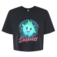 Theres No Sunshine Only Darkness Bella+Canvas Jersey Crop Tee