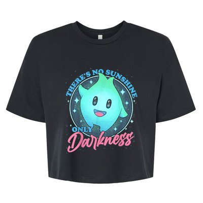 Theres No Sunshine Only Darkness Bella+Canvas Jersey Crop Tee