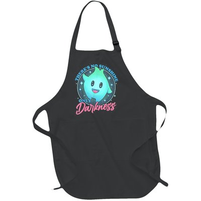 Theres No Sunshine Only Darkness Full-Length Apron With Pockets