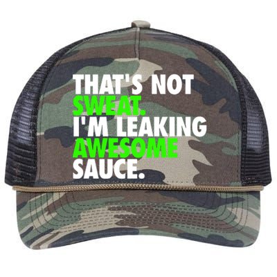 ThatS Not Sweat IM Leaking Awesome Sauce Retro Rope Trucker Hat Cap