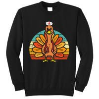 Turkey Nurse Stethoscope Thanksgiving Fall Tall Sweatshirt