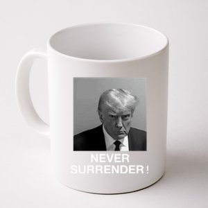 Trump never surrender Donald Trump Mugshot 2024 Coffee Mug