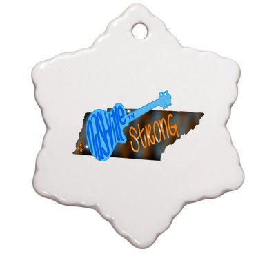 Tennessee Nashville Strong Cool Music City Guitar Ceramic Star Ornament