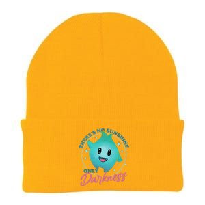 Theres No Sunshine Only Darkness Lumalee Luma Star Cute Game Lover Knit Cap Winter Beanie