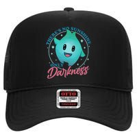 Theres No Sunshine Only Darkness Lumalee Luma Star Cute Game Lover High Crown Mesh Back Trucker Hat