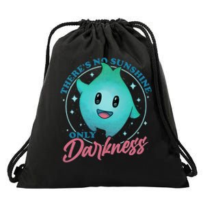 Theres No Sunshine Only Darkness Lumalee Luma Star Cute Game Lover Drawstring Bag