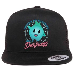 Theres No Sunshine Only Darkness Lumalee Luma Star Cute Game Lover Flat Bill Trucker Hat