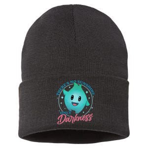 Theres No Sunshine Only Darkness Lumalee Luma Star Cute Game Lover Sustainable Knit Beanie