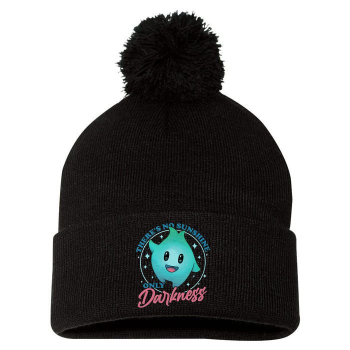 Theres No Sunshine Only Darkness Lumalee Luma Star Cute Game Lover Pom Pom 12in Knit Beanie