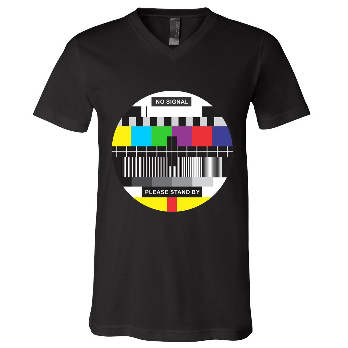 Tv No Signal V-Neck T-Shirt