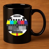 Tv No Signal 11oz C Handle Ceramic Mug