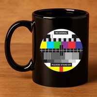 Tv No Signal 11oz C Handle Ceramic Mug