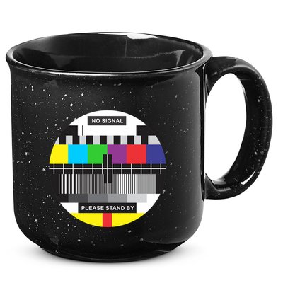 Tv No Signal 15oz Campfire Ceramic Mug