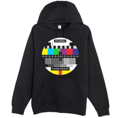 Tv No Signal Premium Pullover Hoodie