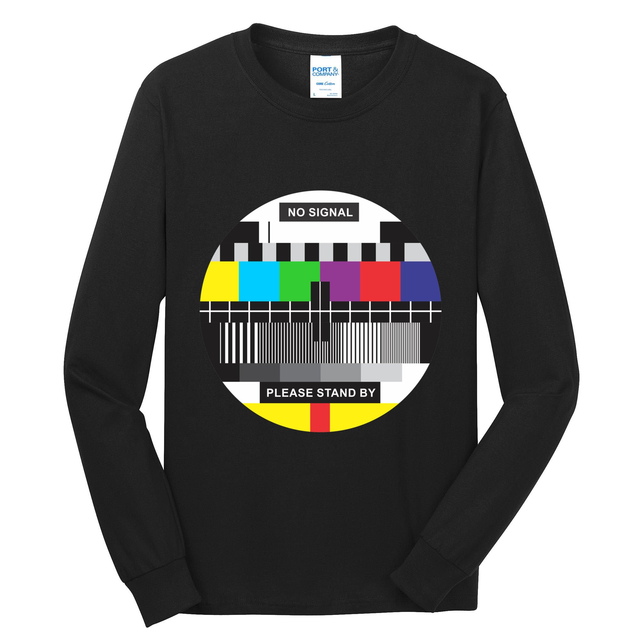 Tv No Signal Tall Long Sleeve T-Shirt