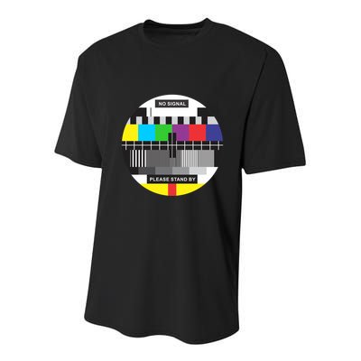 Tv No Signal Youth Performance Sprint T-Shirt