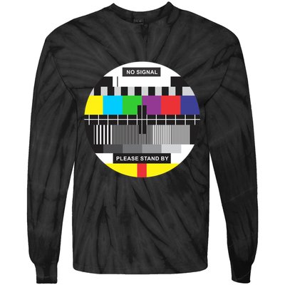 Tv No Signal Tie-Dye Long Sleeve Shirt