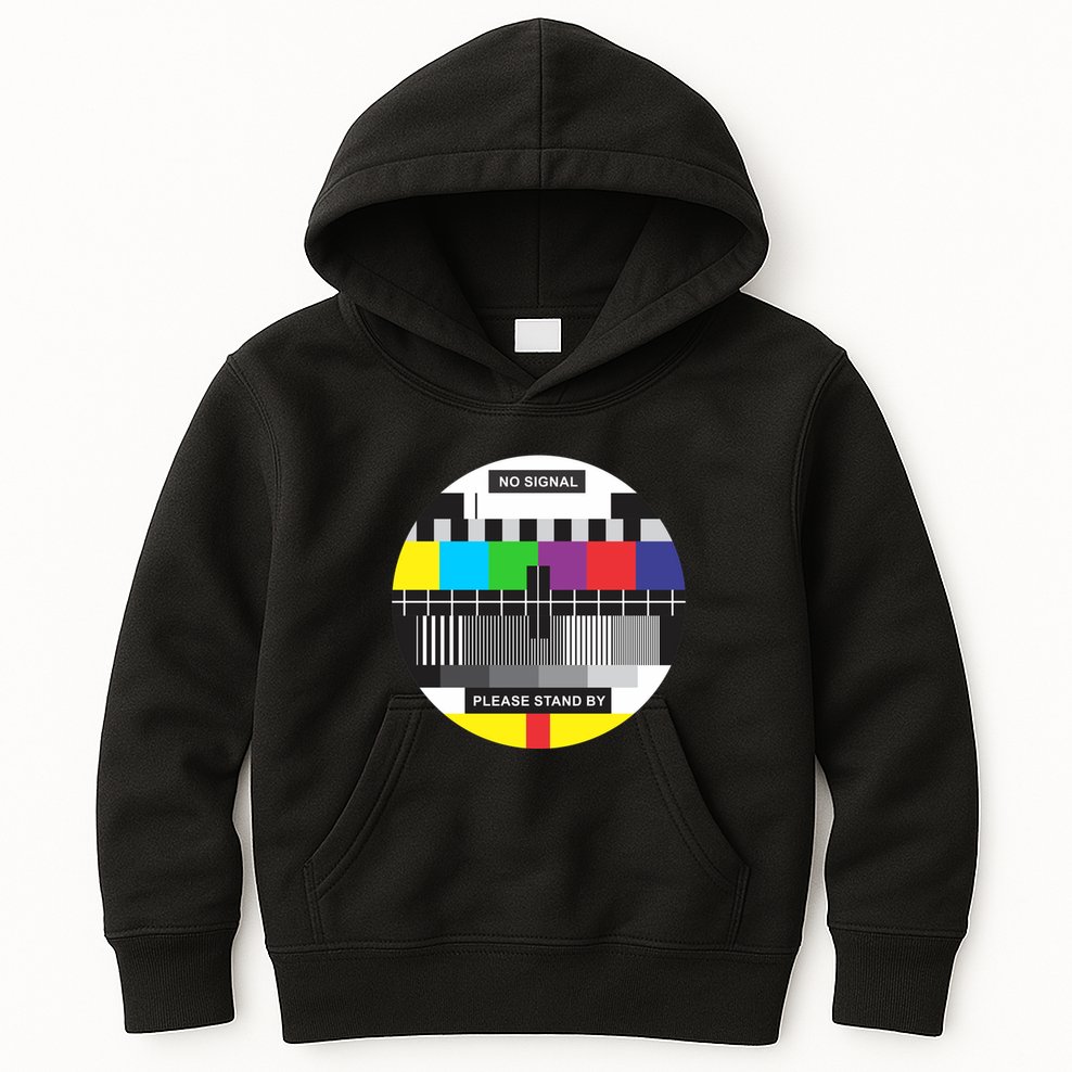 Tv No Signal Kids Hoodie