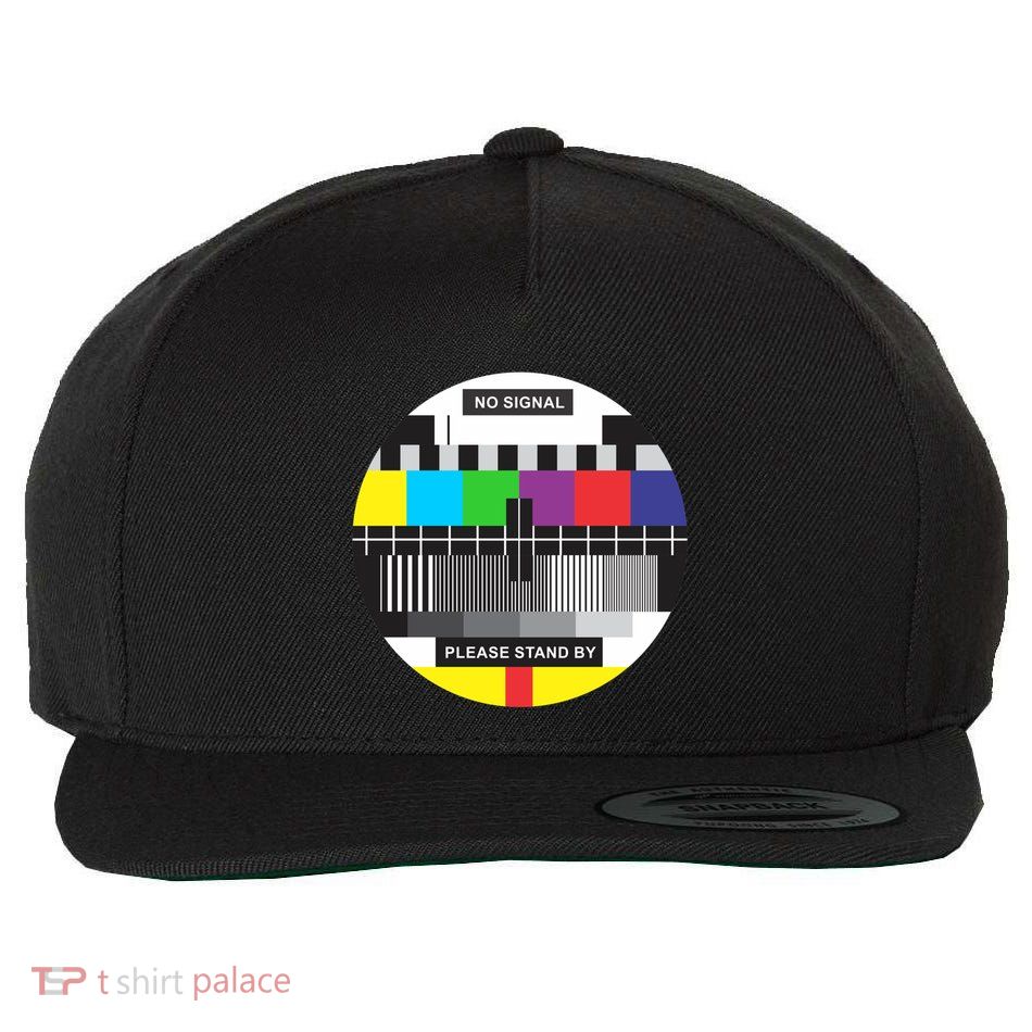 Tv No Signal Wool Snapback Cap