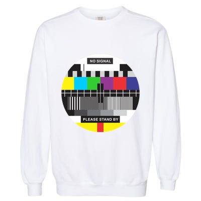 Tv No Signal Garment-Dyed Sweatshirt