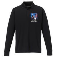 Trump Never Surrender 2024 Resilient Leadership Performance Long Sleeve Polo