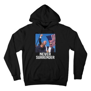 Trump Never Surrender 2024 Resilient Leadership Hoodie