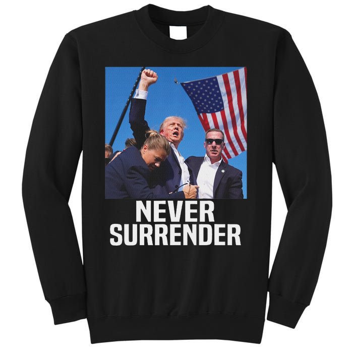 Trump Never Surrender 2024 Resilient Leadership Sweatshirt