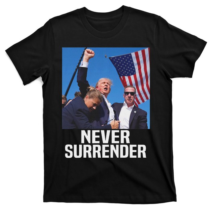 Trump Never Surrender 2024 Resilient Leadership T-Shirt